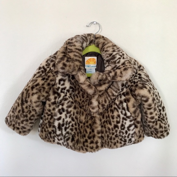 C&C California Other - NWT C&C California Faux Fur Baby Girl Jacket 24mos